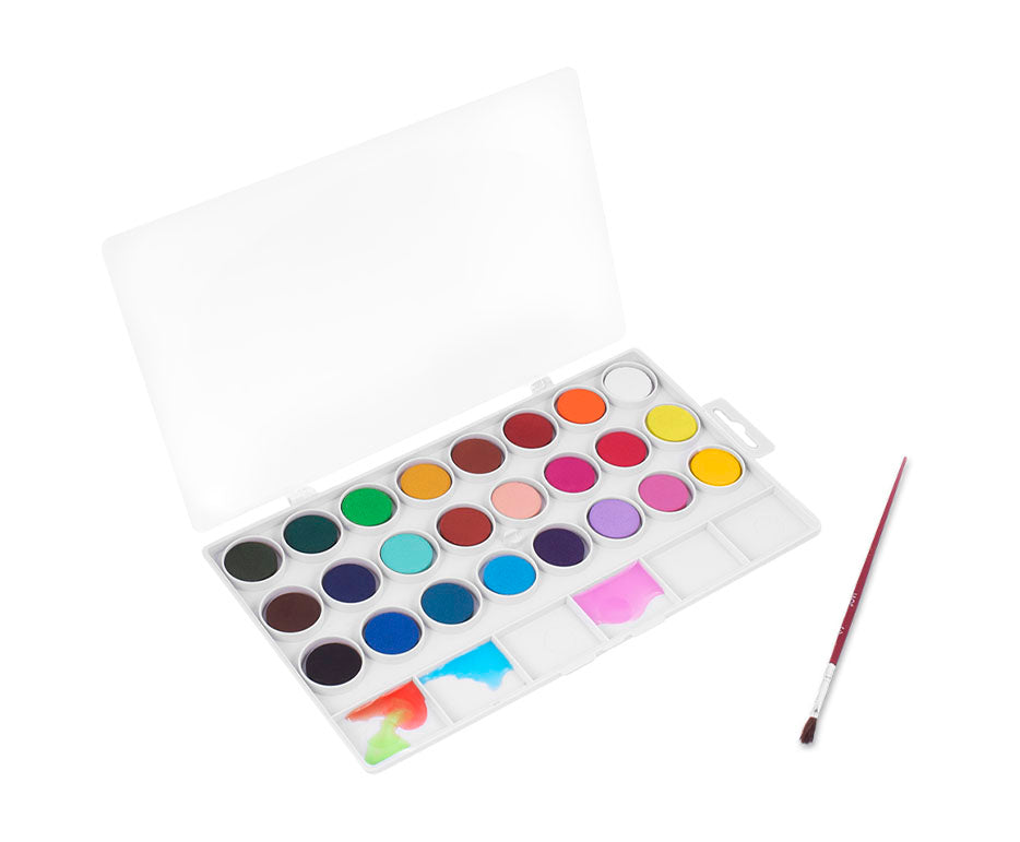 Watercolor paints JOVI, 24 color set + brush