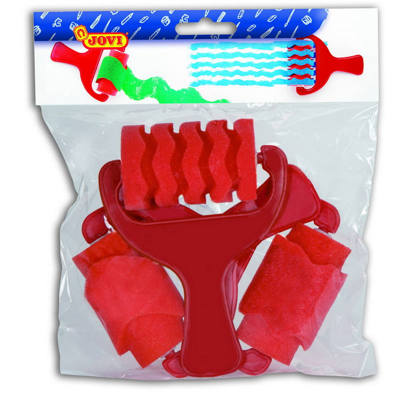 JOVI sponge roller for drawing, 3 pcs. (red)