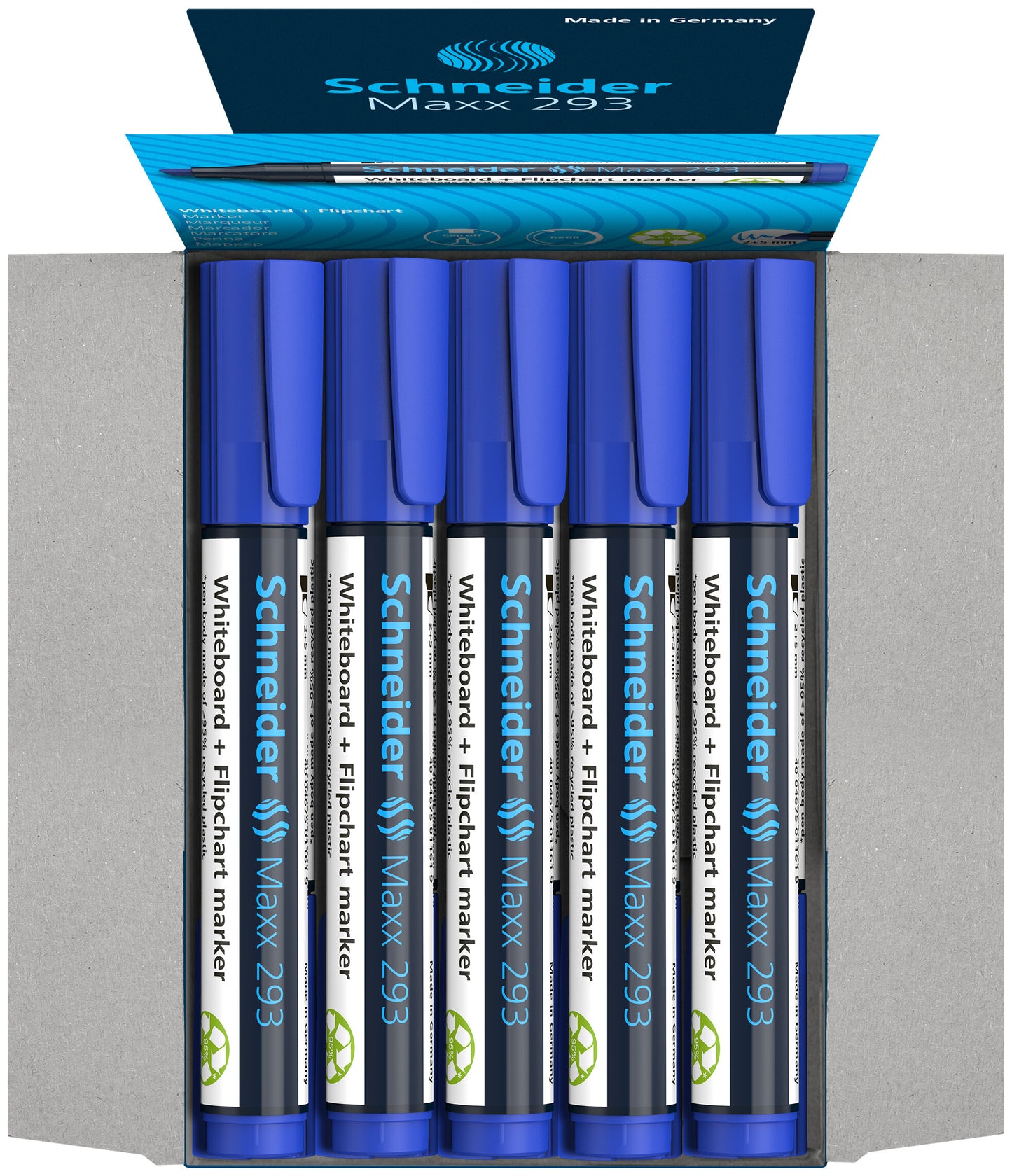 Žymeklis baltai lentai ir bloknotams SCHNEIDER MAXX 293, kirsta galvute