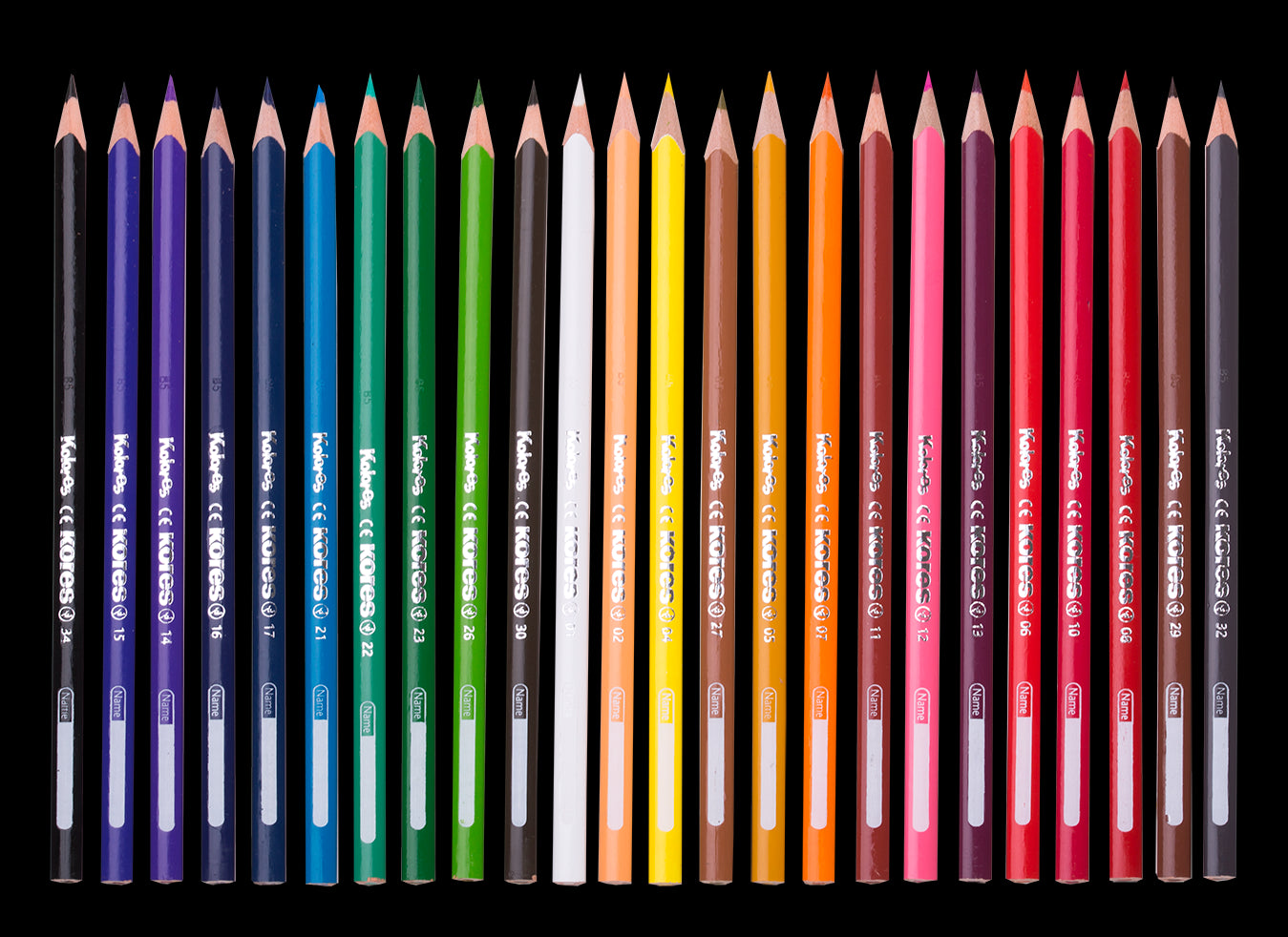 KORES triangular colored pencils, 24 pcs.