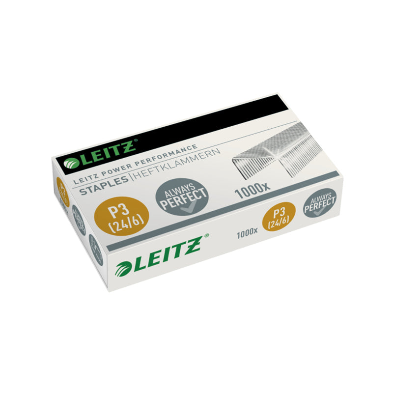 Staples LEITZ No. 24/6, (box of 1000 pcs.)
