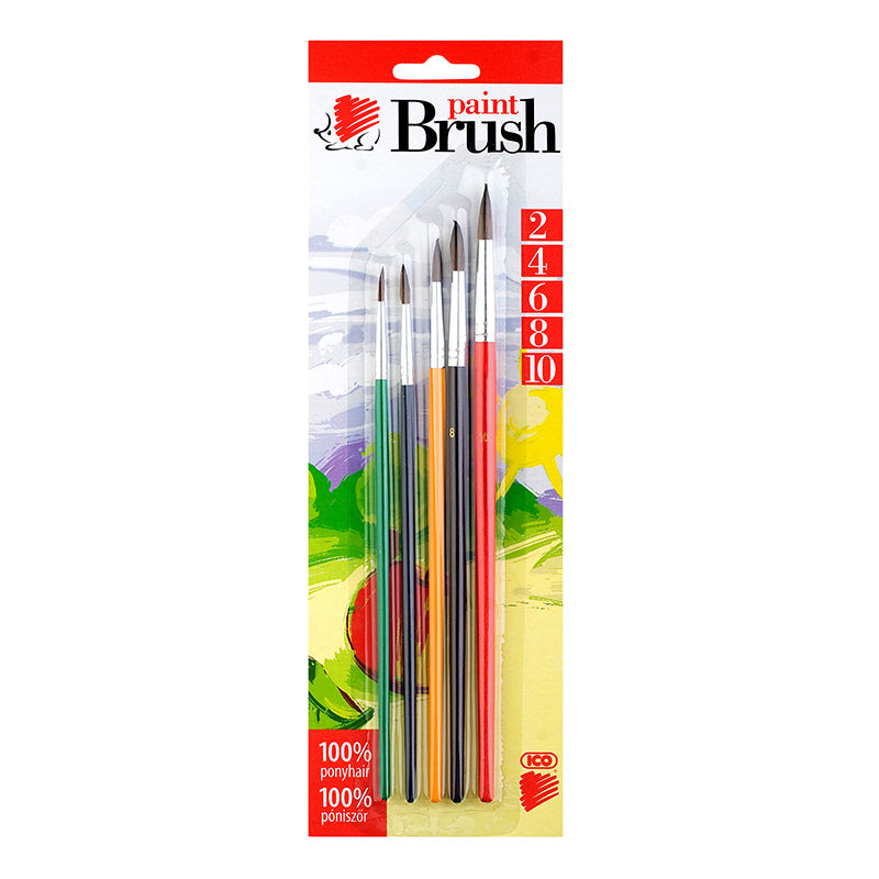 Brushes SUNI, 5 pcs. per pack, sizes 2-4-6-8-10