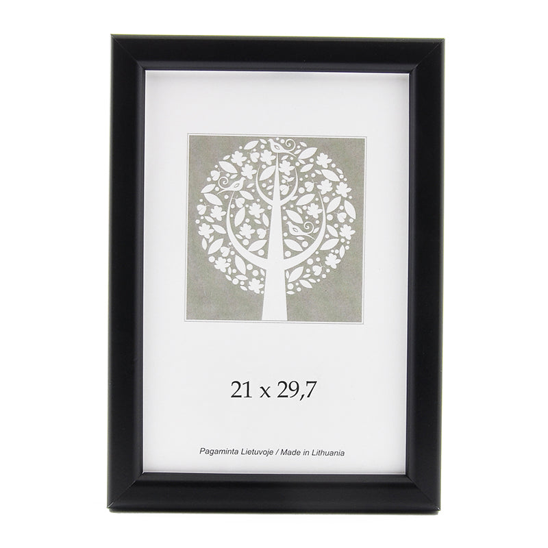 Nuotraukų rėmelis, plastikinis, A4, 21x29,7 cm, juodos sp.