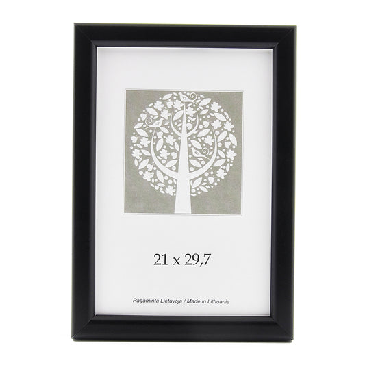 Nuotraukų rėmelis, plastikinis, A4, 21x29,7 cm, juodos sp.