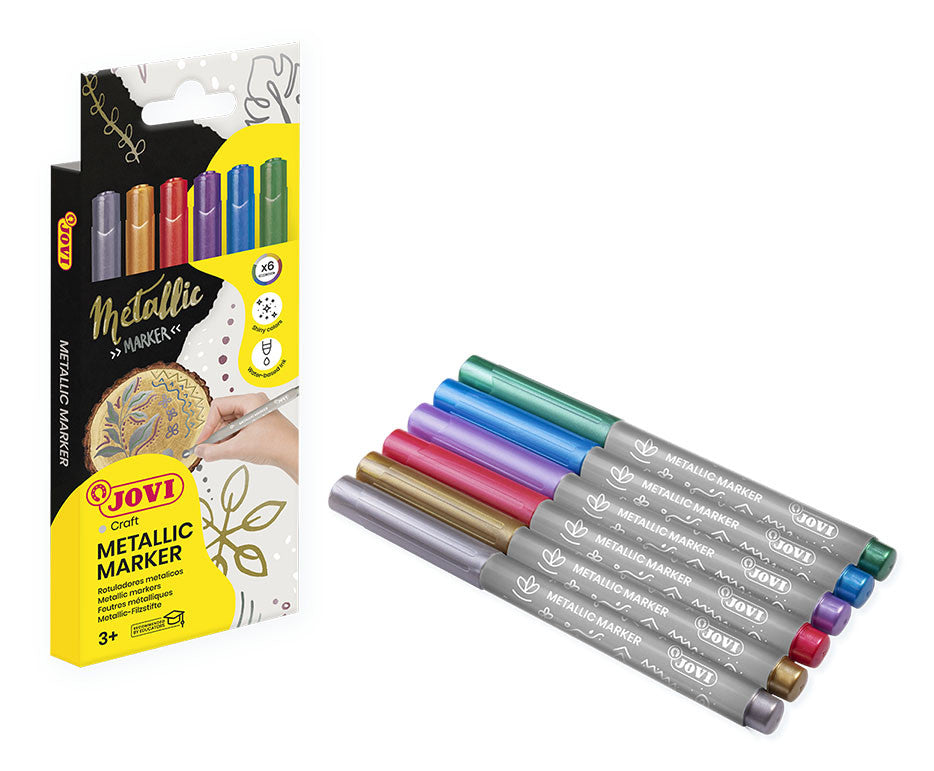 Žymekliai JOVI DECOR METALIC, 6 sp.