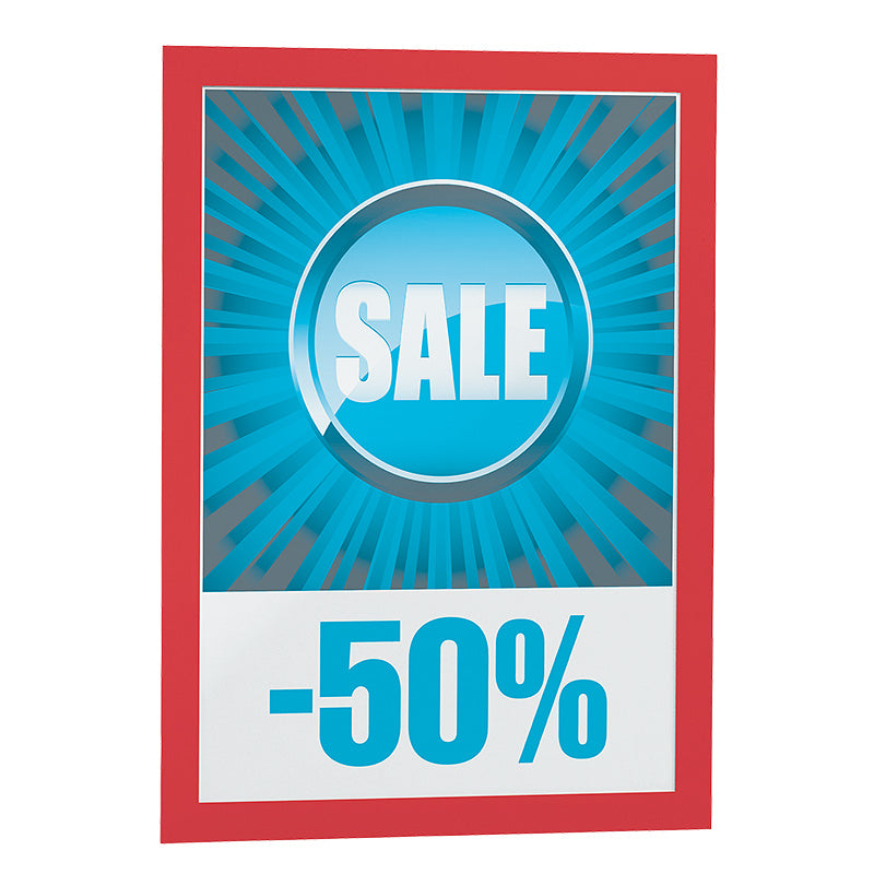 Rėmelis dokumentams DURABLE DURAFRAME® A4, 2 vnt./pak., raudonas