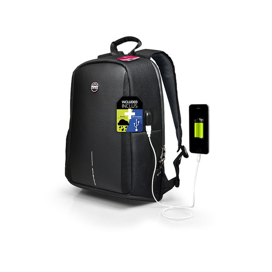 Kuprinė PORT CHICAGO EVO ANTI-THEFT 13/15.6, juoda sp.