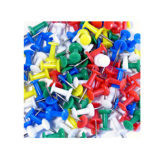 Spalvoti smeigtukai CENTRUM, spalvoti, (dėž.- 100 vnt.)