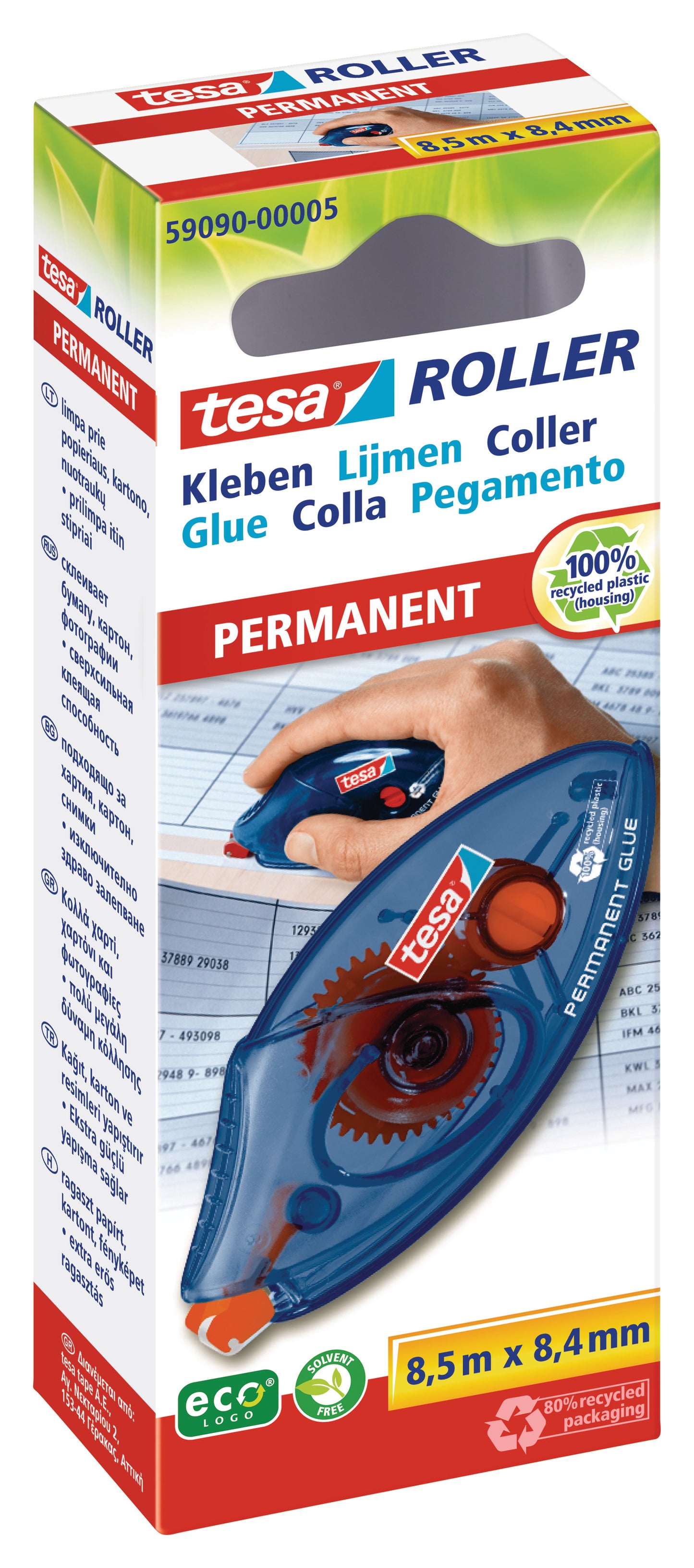 Klijų juostelė TESA Roller 8,5m x 8,4mm