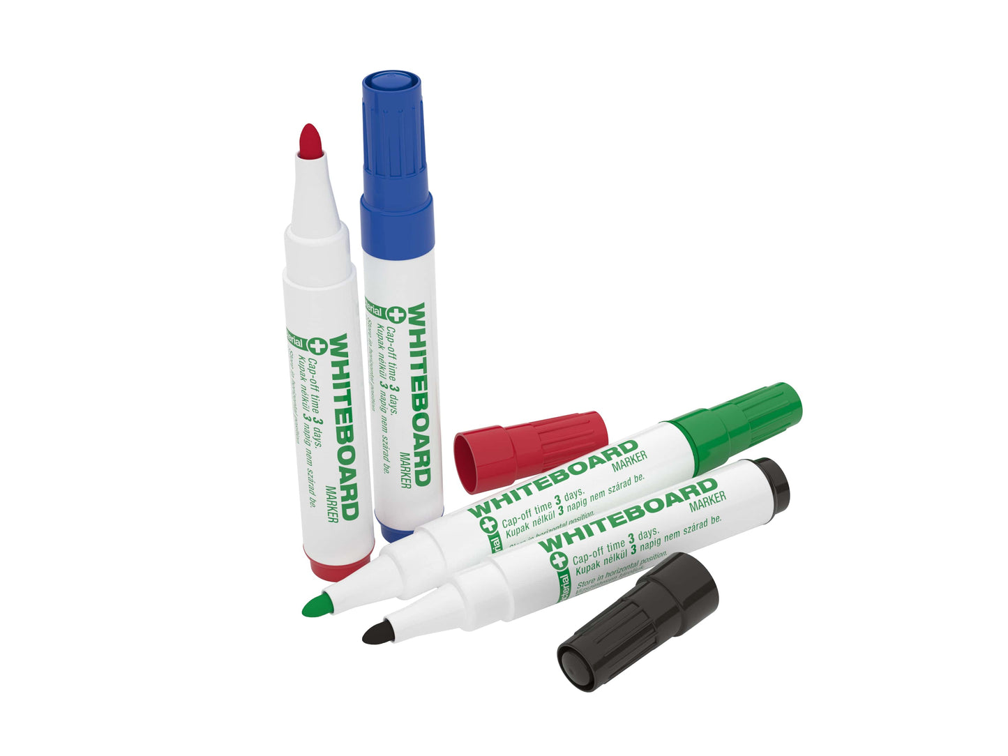 Whiteboard markers ICO 11 XXL, antibacterial, 4 pcs., inner color