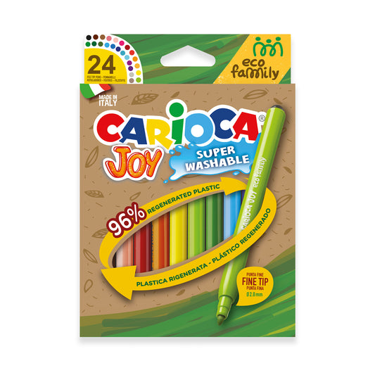Flomasteriai CARIOCA JOY ECOFAMILY, 24 vnt.