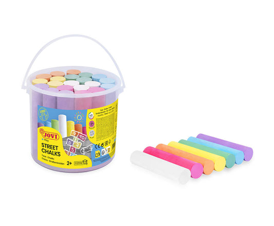 Kreidelės JOVI Classcolor Street, kibirėlyje, 7 spalvos, 20 kreidelių