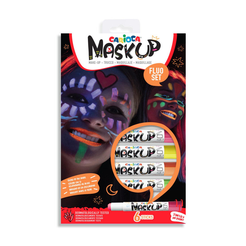Face paint CARIOCA Mask Up Neon, 6 colors