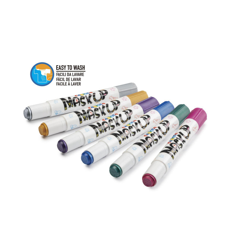 Face paint CARIOCA Metallic Party Box, 6 colors