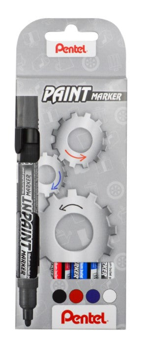 Permanent marker set PENTEL, 4 mm, 4 pcs.