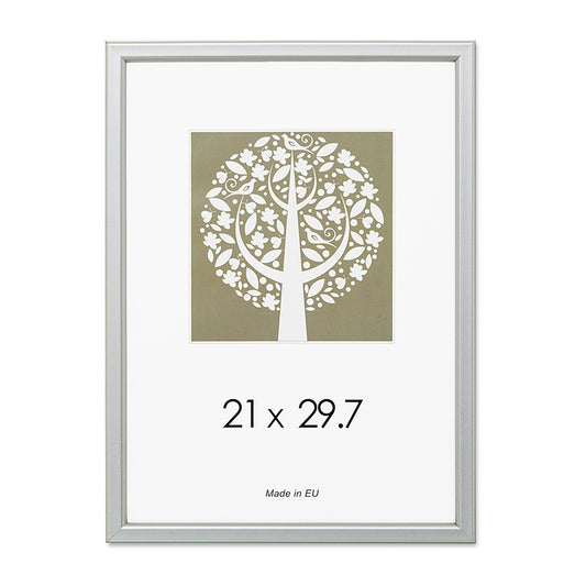 Nuotraukų rėmelis, plastikinis, A4, 21x29,7 cm, sidabro sp.