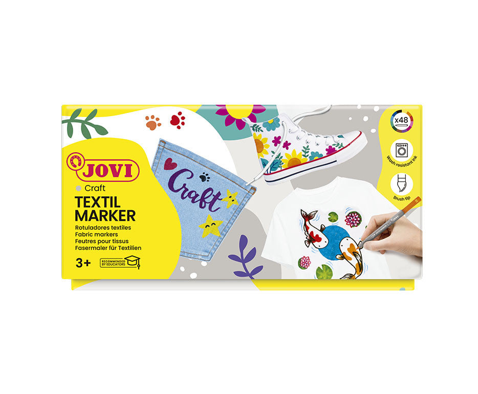Flomasteriai JOVI Textil, 48 vnt.