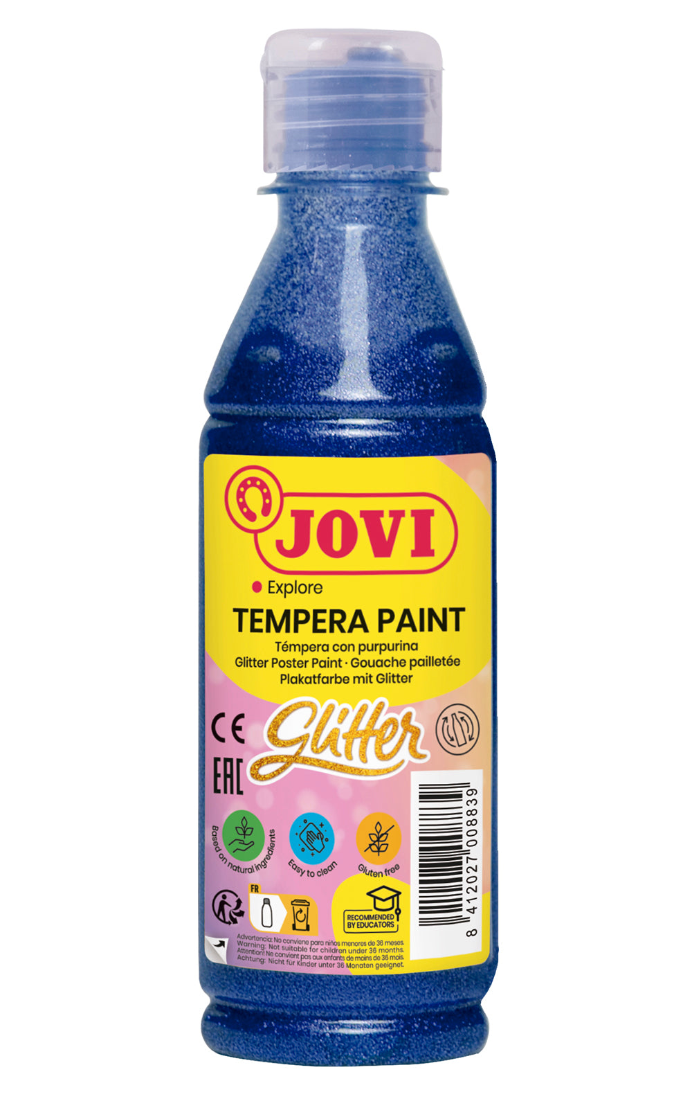 Tempera paint JOVI, 250ml, blue, glossy