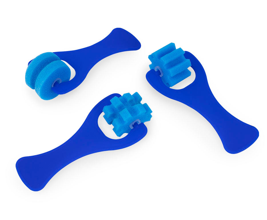 Kempinės JOVI, 3 vnt., mėlynos sp.