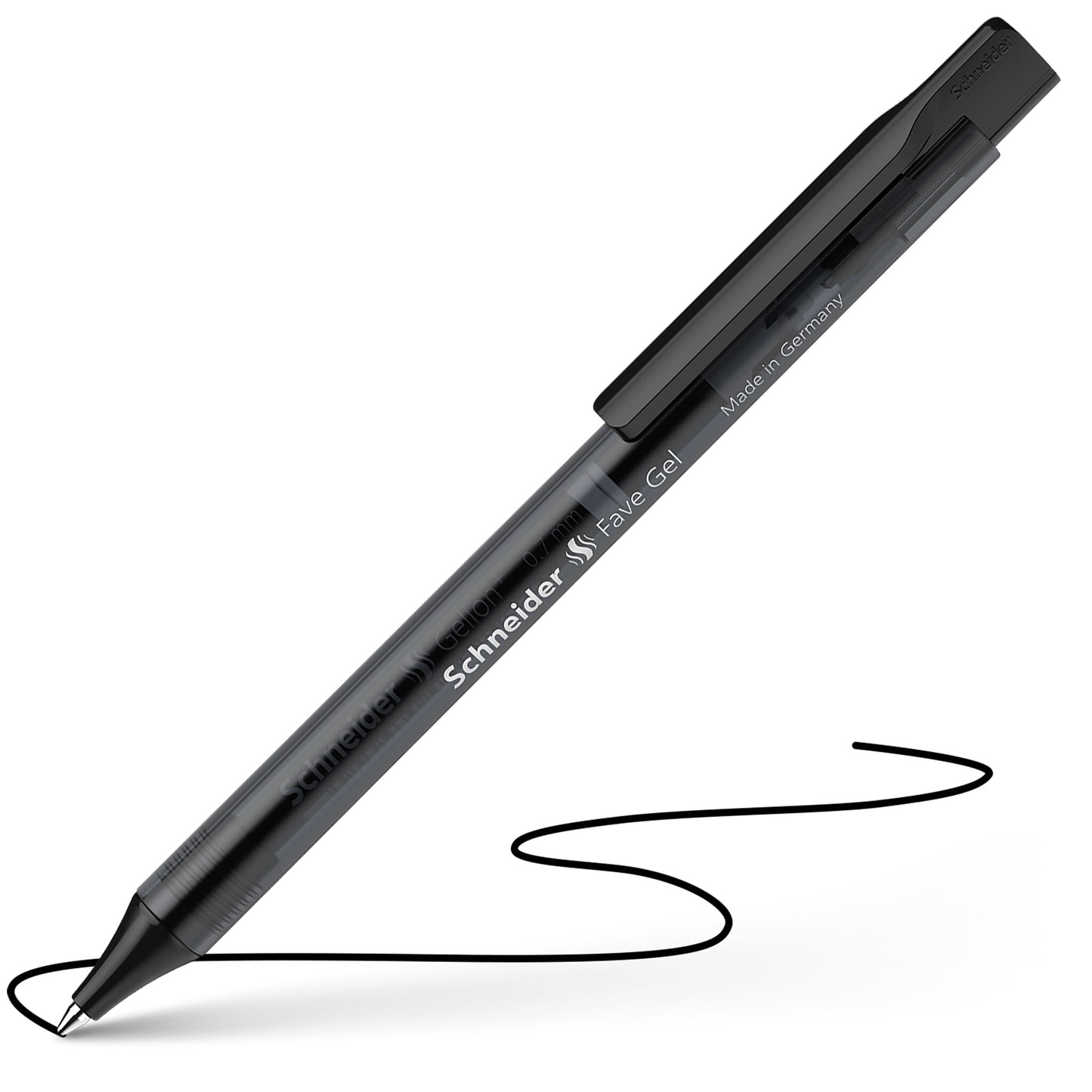 Automatinis tušinukas SCHNEIDER Fave Gel, 0,7mm, juodos sp.