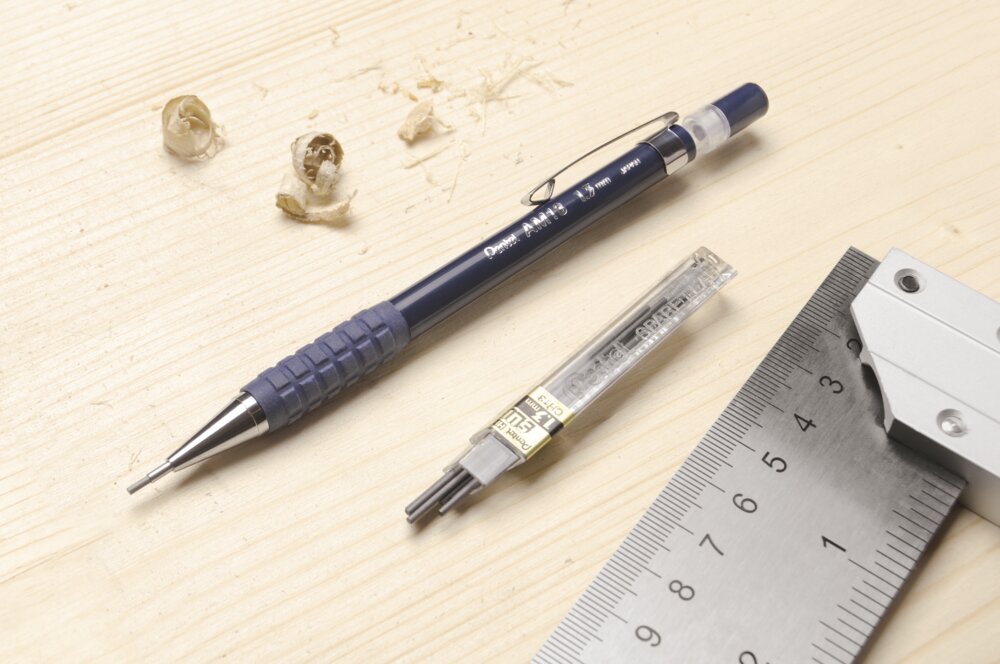Pentel Tool AM13 mechanical pencil 1.3 mm HB, incl. 8 refills, 1 pc.