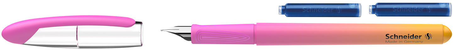 Plunksnakotis SCHNEIDER Voyage M,  dešiniarankiams ir kairiarankiams, įvairių sp. korpusas