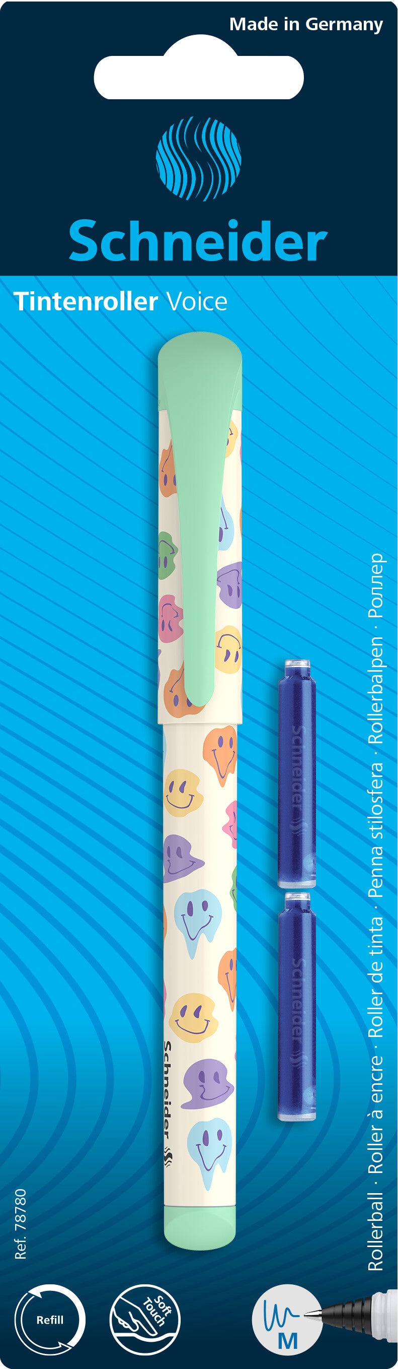 Kapsulinis rašiklis SCHNEIDER VOICE, įvairių spalvų