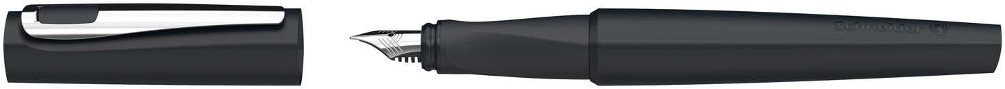 Plunksnakotis SCHNEIDER Tomo M, plastikinis, matinis juodos spalvos korpusas, tinka dešiniarankiams ir kairiarankiams