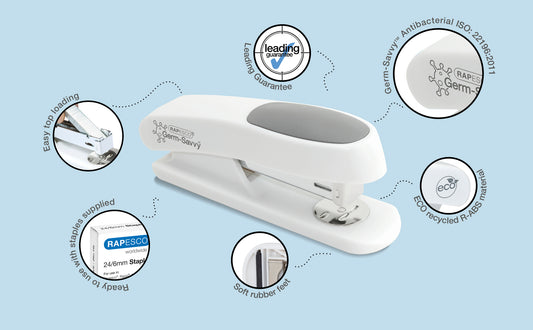 Segiklis RAPESCO Germ-Savvy™ ECO, sega 20 lapų, baltas