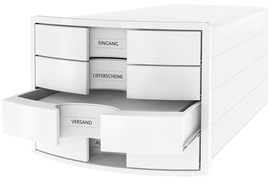 Stovas dokumentams su 4 stalčiais HAN IMPULS, baltas