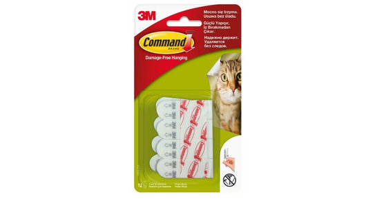 Juostelės plakatui 3M Command, 12 juostelių