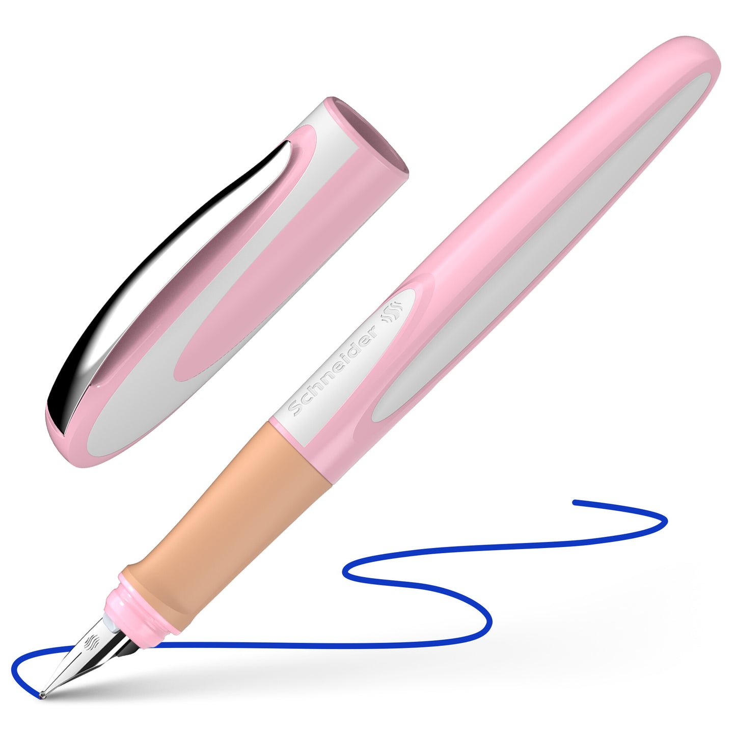 Plunksnakotis SCHNEIDER RAY L, rožinės spal. Korpusas (cherry blossom), kairiarankiams