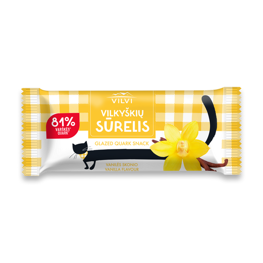 Glazed cottage cheese VILKYŠKIŲ, vanilla flavor, 24%, 40 g