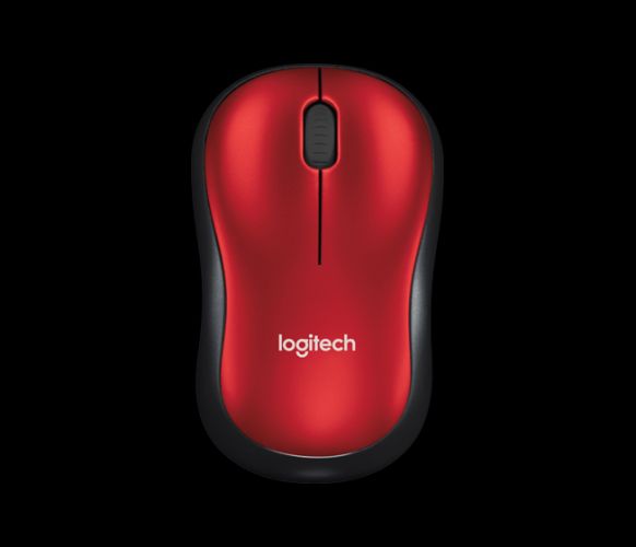 Belaidė optinė LOGITECH M185, raudona sp.