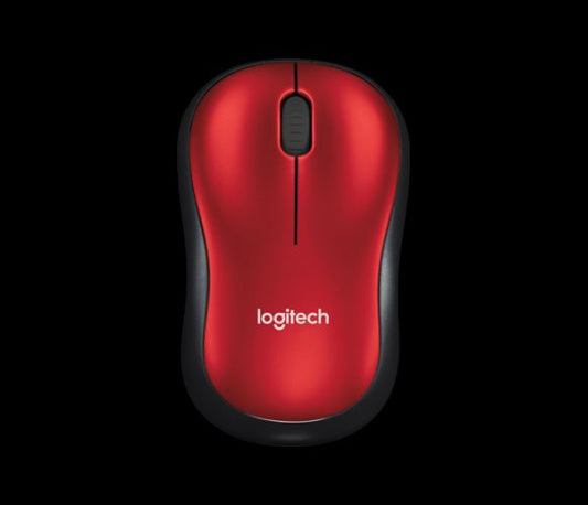 Belaidė optinė LOGITECH M185, raudona sp.