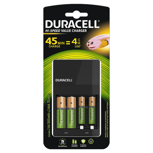 Įkroviklis DURACELL CEF14 (per 45min) +2AA 2AAA