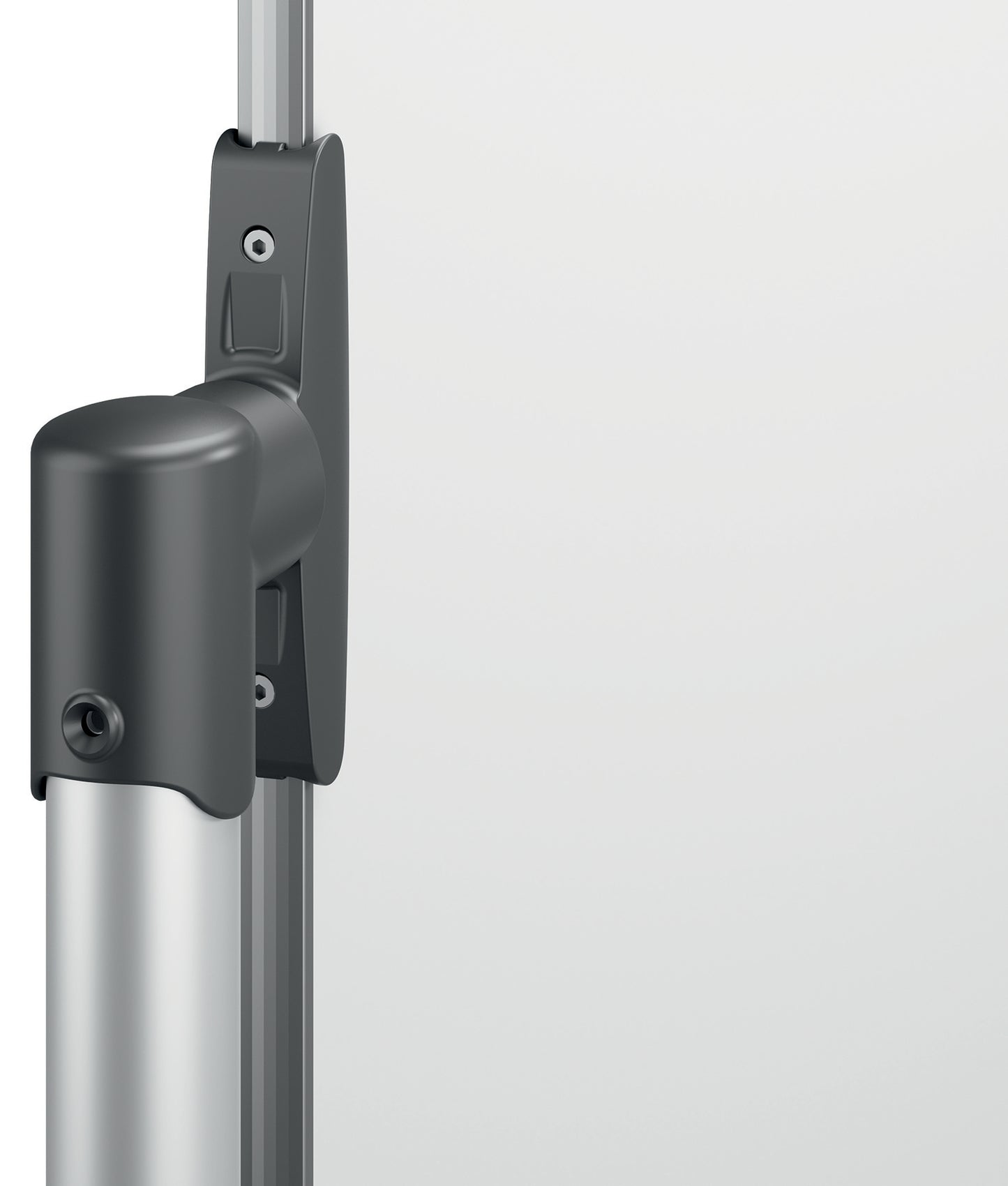 Dvipusė vartoma emaliuota magnetinė lenta NOBO, 90x120 cm, mobilus stovas, balta sp.