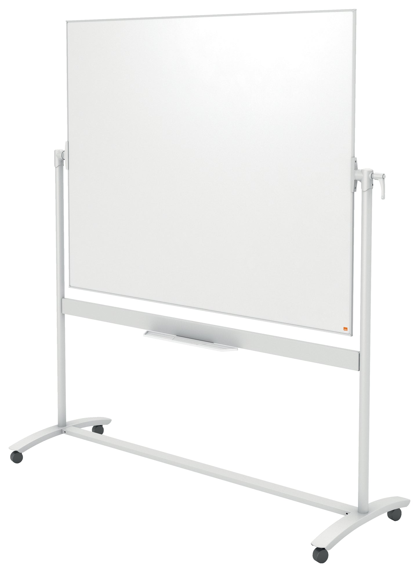 Double-sided reversible enamel magnetic board NOBO 120x150 cm, mobile stand, white