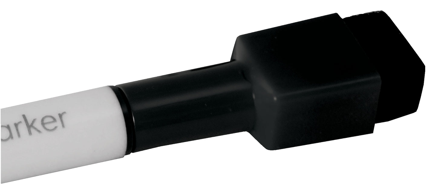 Baltos lentos žymekliai NOBO Mini, su valikliu, 6 vnt., įv. spalvų