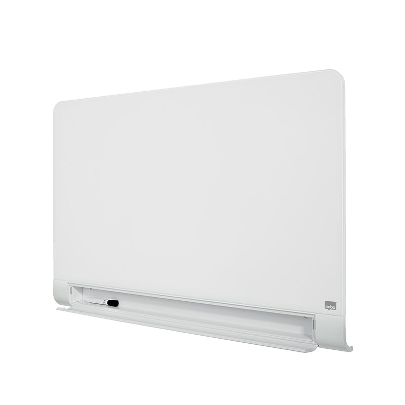 Stiklinė baltoji magnetinė lenta NOBO Impression Pro, plačiaekranė 45, 100x56cm, su apvaliais kampais