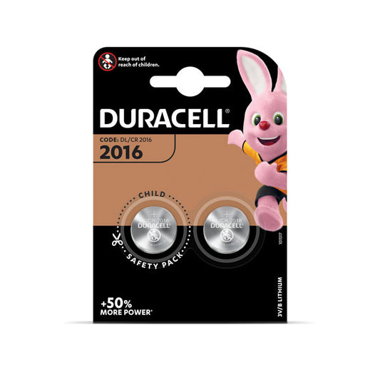 Baterijos DURACELL 2016, 2vnt.