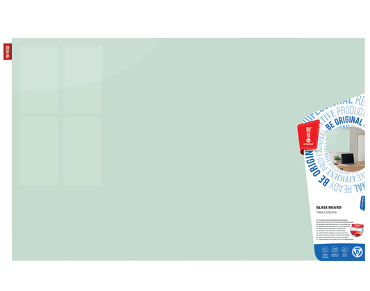 Grūdinto stiklo magnetinė lenta MEMOBE, 150x100 cm, balta