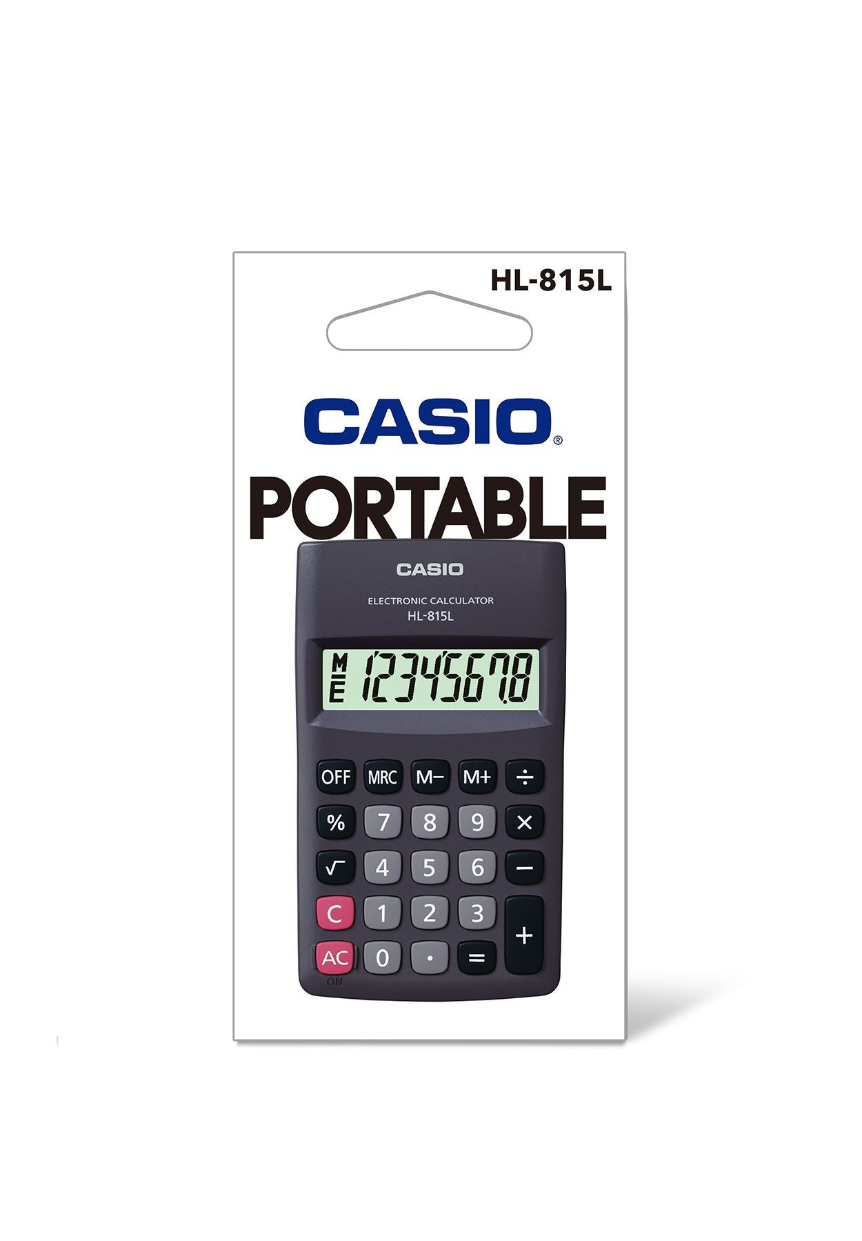 Kišeninis kaičiuotuvas CASIO HL-815L, 69.5 x 118 x 18 mm, juoda