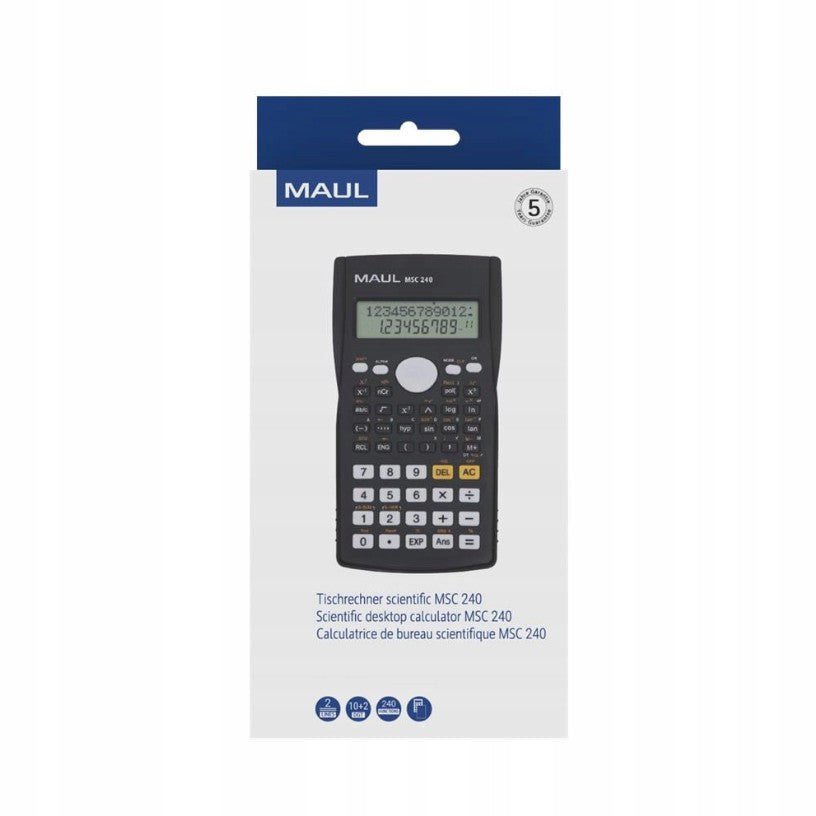 Mokslinis skaičiuotuvas MAUL MSC 240, juodas