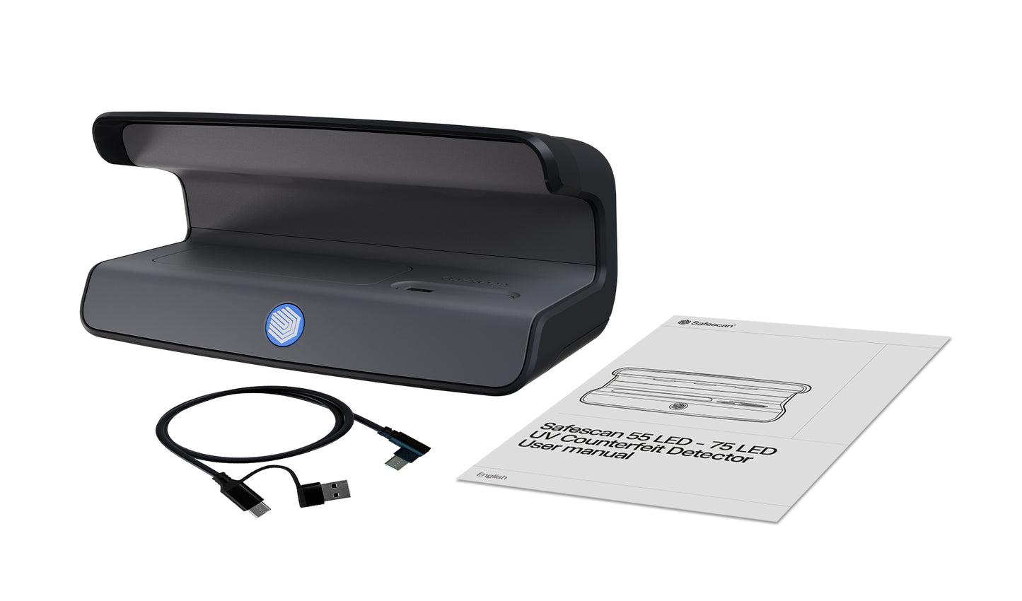 Pinigų tikrinimo aparatas UV SAFESCAN 55