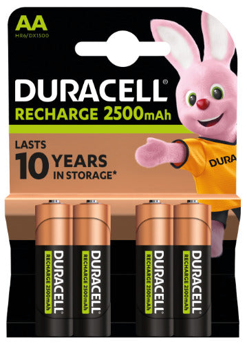 Įkraunamos baterijos DURACELL AA 2500 mAh, 4 vnt