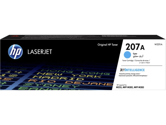 HP 207A (W2211A), žydra kasetė lazeriniams spausdintuvams