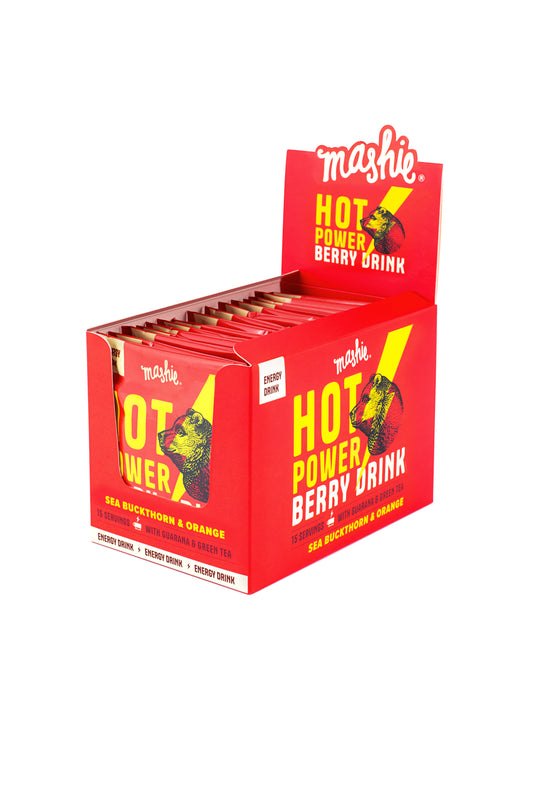 Energy sea buckthorn berry puree MASHIE HOT POWER, 15 pcs.