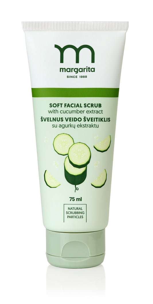 Facial scrub MARGARITA, with cucumber, 75 ml