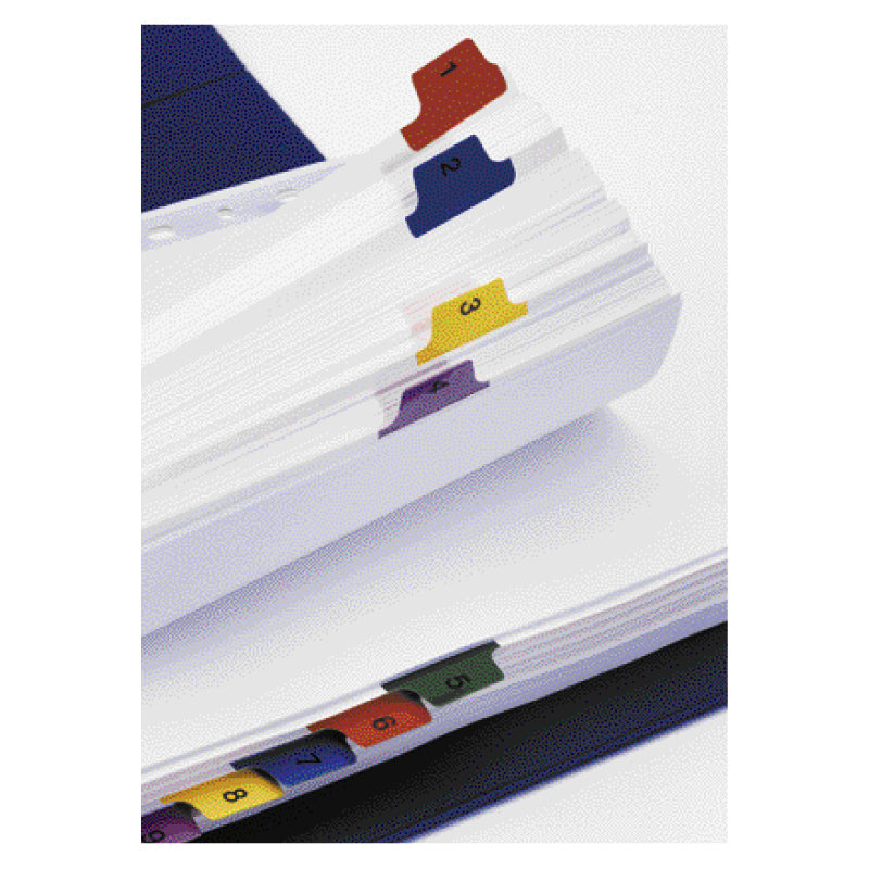 Cardboard colored dividers ESSELTE, 1-12, A4